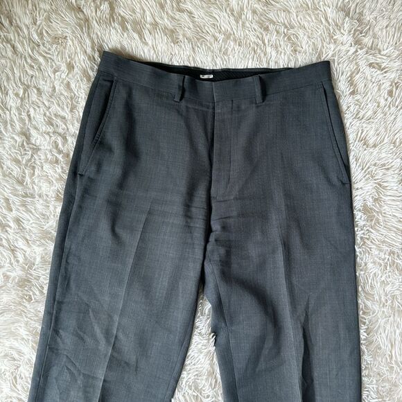 Haggar Clothing Travel Suit Performance Grey Dress Pants Size 34x32 34 - Picture 2 of 5